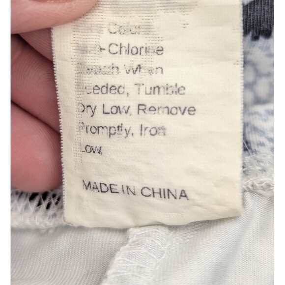 Black White Snakeskin Floral Polka Dot Casual  Leggings Bundle of 3 Size Large - Picture 5 of 8